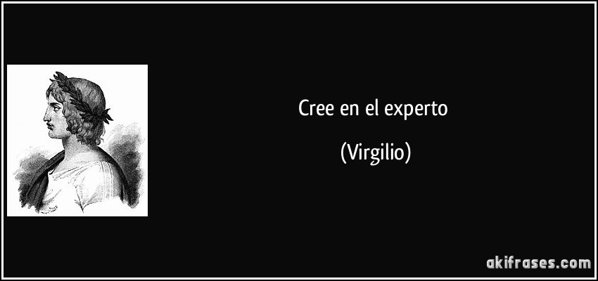 Cree en el experto (Virgilio)