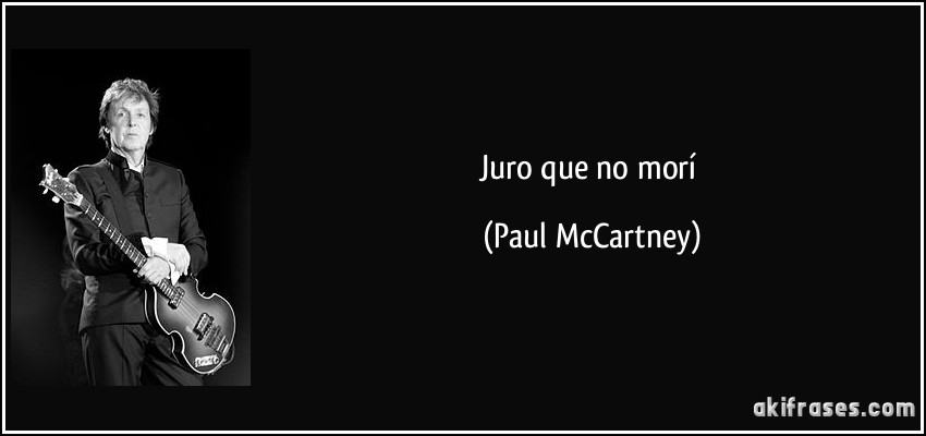 Juro que no morí (Paul McCartney)