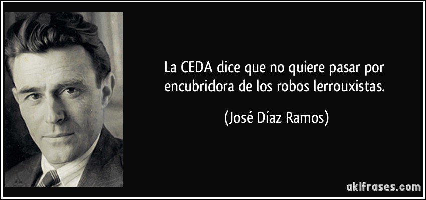 La CEDA dice que no quiere pasar por encubridora de los robos lerrouxistas. (José Díaz Ramos)