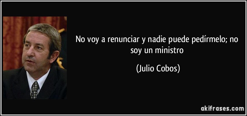 No voy a renunciar y nadie puede pedírmelo; no soy un ministro (Julio Cobos)